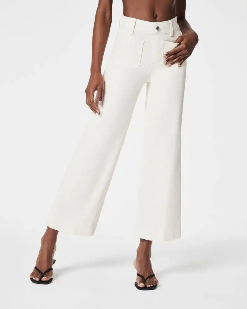 Cropped Wide-Leg Jeans