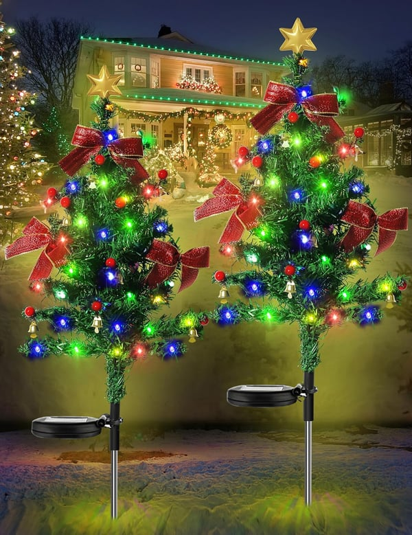 Solar Christmas Trees Lights