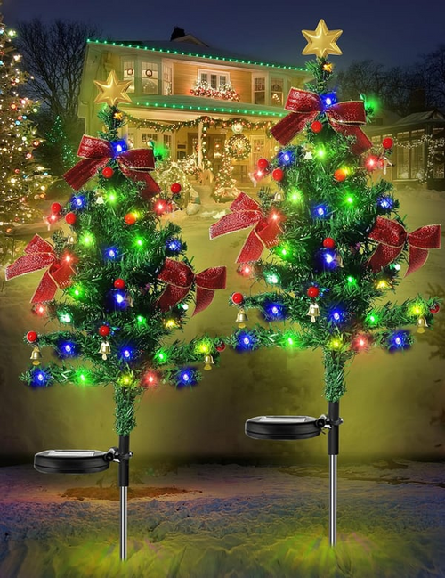 Solar Christmas Trees Lights