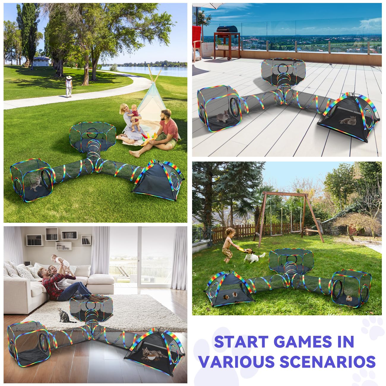 Mesh Cat Tent with Free Carry Bag