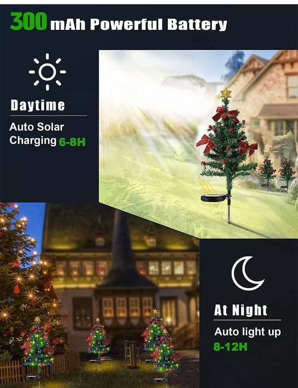 Solar Christmas Trees Lights