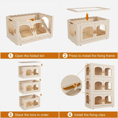 Plastic Storage Bin with A Lid